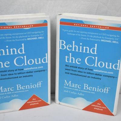 Qty 2 Hardcover Books: Behind the Cloud, by Marc Benioff