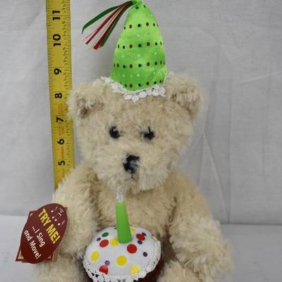 Birthday Teddy Bear. Does NOT sing or move