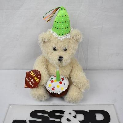 Birthday Teddy Bear. Does NOT sing or move