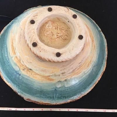 Fine Art Pottery bowl by listed artist Ginger Myers