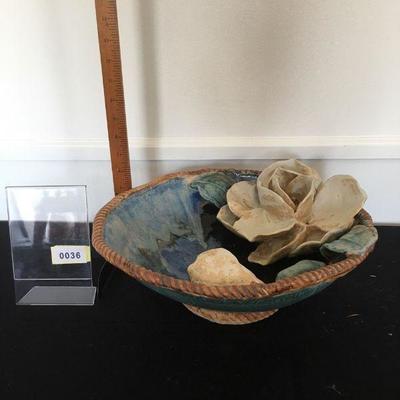 Fine Art Pottery bowl by listed artist Ginger Myers