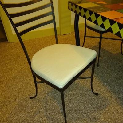 Lacquered Italian Bistro Table 4 Chairs