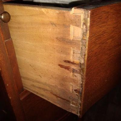 Antique English Letter Writing Desk With Key