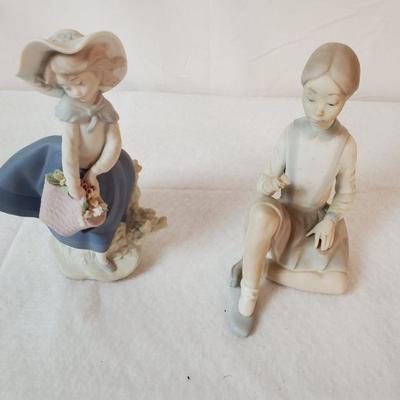 2 Lladro bisque Figurines