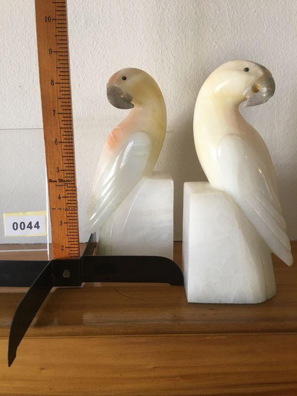 alabaster parrot bookends alabaster parrot bookends