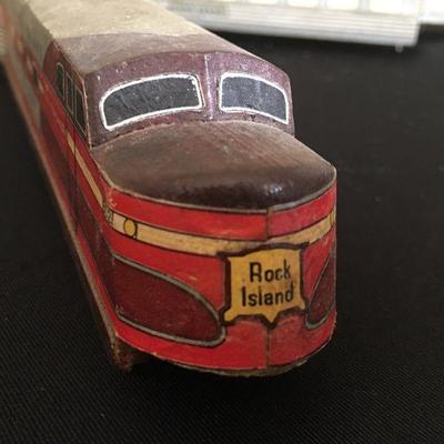 Cool 1930s wooden Rocket Rock Island Train Art Deco style
