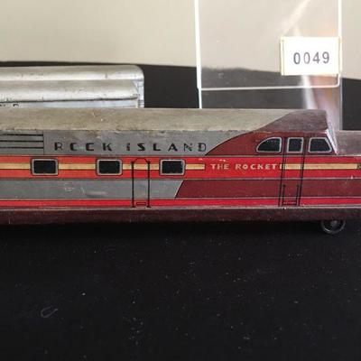 Cool 1930s wooden Rocket Rock Island Train Art Deco style