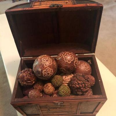 Chest of Decorative Balls