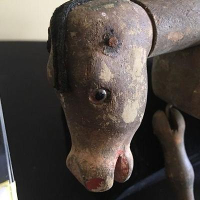 Antique Wooden Horse or Donkey with moving legs