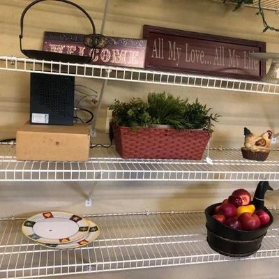 All the stuff on the shelves