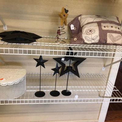 All the stuff on the shelves