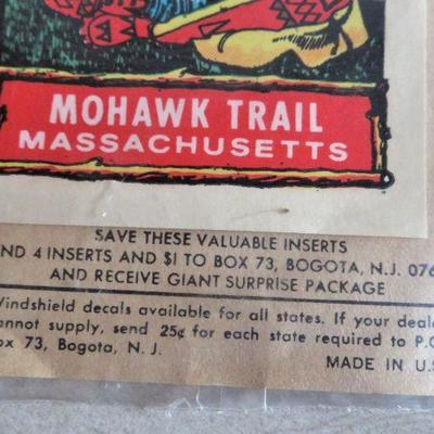 Vintage IMPKO Mohawk Trail Massachusetts Flex-cote Decals NEW * Lot of 2