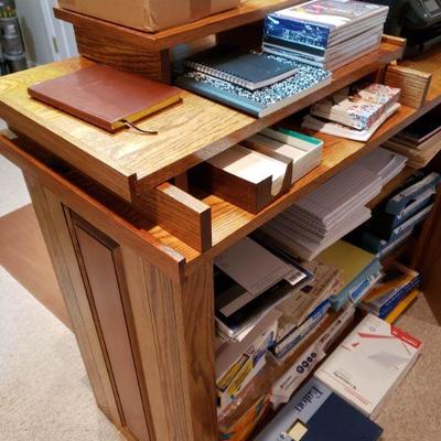 Wooden Desk & Shelf Unit