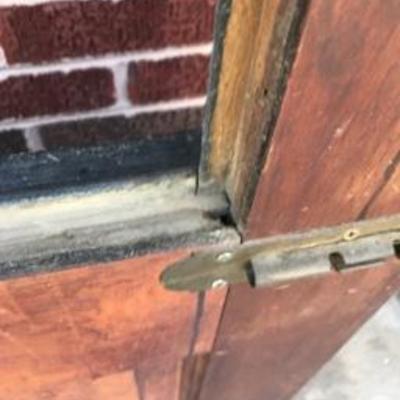 Pair Matching Victorian Turn of the Century Wooden Doors W/Glass