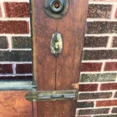 Pair Matching Victorian Turn of the Century Wooden Doors W/Glass