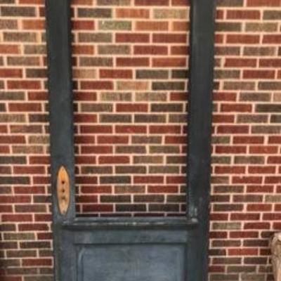 Pair Matching Victorian Turn of the Century Wooden Doors W/Glass