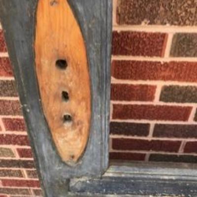 Pair Matching Victorian Turn of the Century Wooden Doors W/Glass