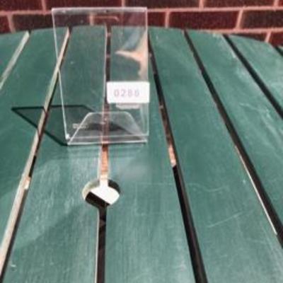Green Folding Three-Piece Wood Patio Set