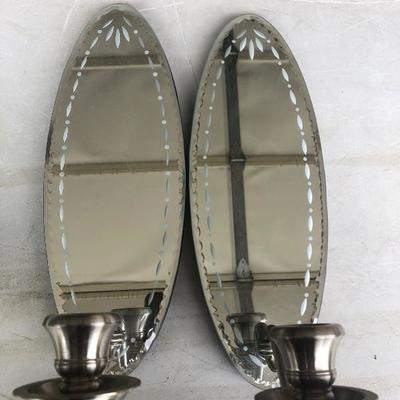 Party lite mirrored candle holders 