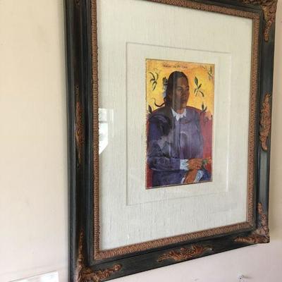 Beautifly framed Gauguin print 