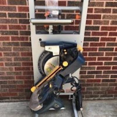 Rigid MS-UV Miter Saw Utility Vehicle & GMC 2.3hp 14.5amp Miter Saw
