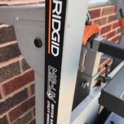 Rigid MS-UV Miter Saw Utility Vehicle & GMC 2.3hp 14.5amp Miter Saw