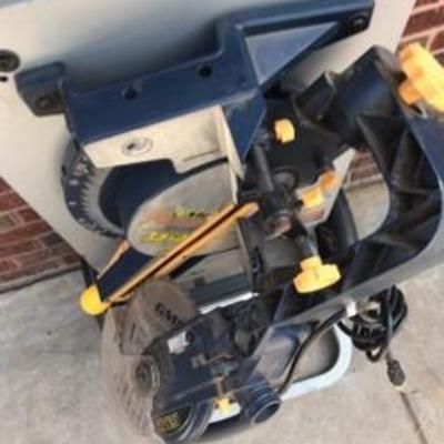 Rigid MS-UV Miter Saw Utility Vehicle & GMC 2.3hp 14.5amp Miter Saw