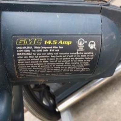 Rigid MS-UV Miter Saw Utility Vehicle & GMC 2.3hp 14.5amp Miter Saw