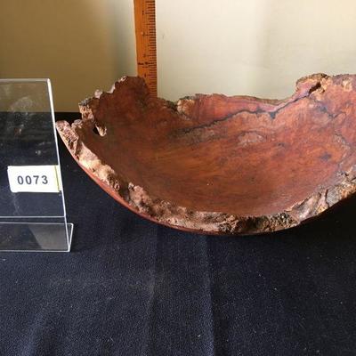 Gorgeous burlwood artist made bowl - signed