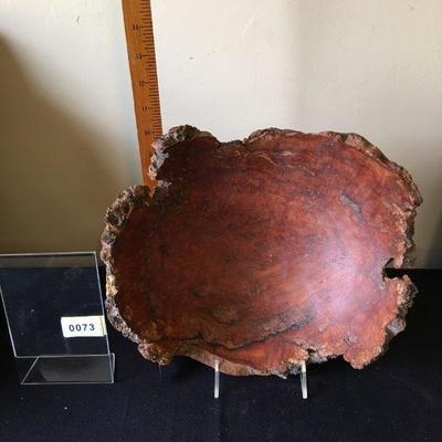Gorgeous burlwood artist made bowl - signed