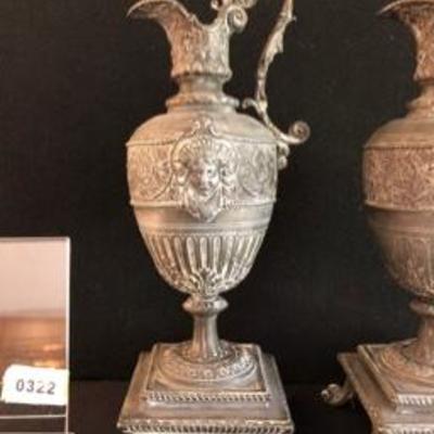 Pair Antique Victorian Ewer's