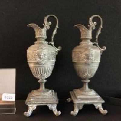 Pair Antique Victorian Ewer's