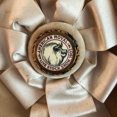 1907 Livestock Medal Award Ribbon American Royal Hog Livestock Show