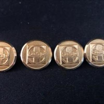Lot of 8 Antique Santa Fe Railroad Buttons