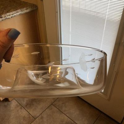 Princess house chip and dip bowl 