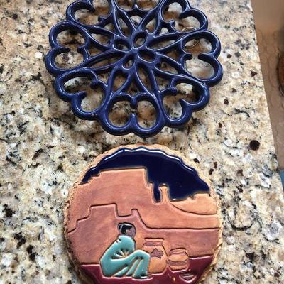 Two hot trivets 