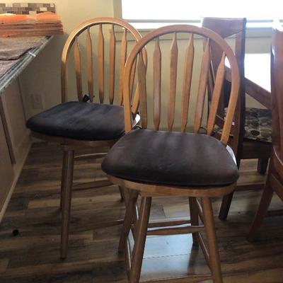 Two bar stools 