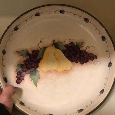 Hand painted serving bowl 