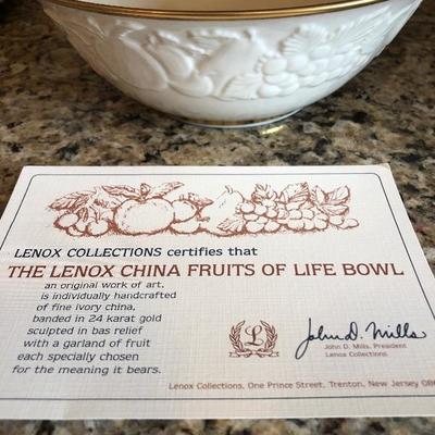 Lenox fruit of life bowl 
