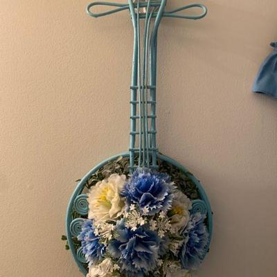 Blue Ukulele Flower DÃ©cor