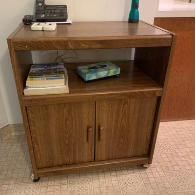 Cabinet or TV stand with wheels