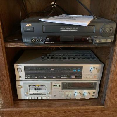 Technics FM/AM Stereo Receiver AND Technics M218 with tape recorder