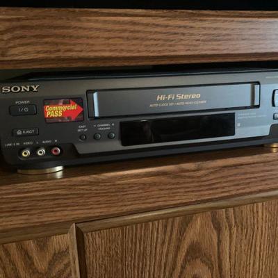 Sony VHS Player (Recording Capabilities it appears)