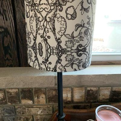 Table lamp Copper faux hammered finish