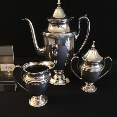 3 Piece lovely Silverplate Coffee Set