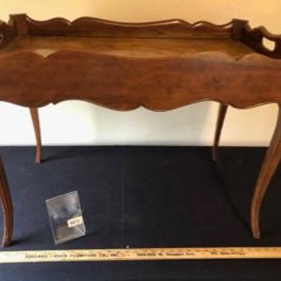 Baker Serving Coffee Table Burled Walnut