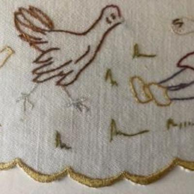 Two-Piece Art Cross Stitch Lot