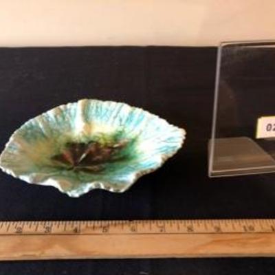 Majolica Leaf Candy Dish