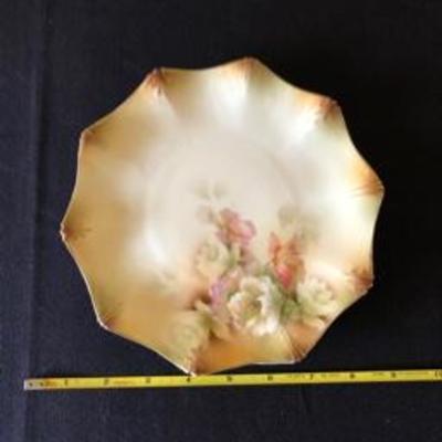 Lot of 4 Plates + Sm. Tea & Saucer + Vase Antique China Porcelain 