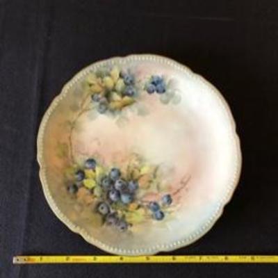 Lot of 4 Plates + Sm. Tea & Saucer + Vase Antique China Porcelain 